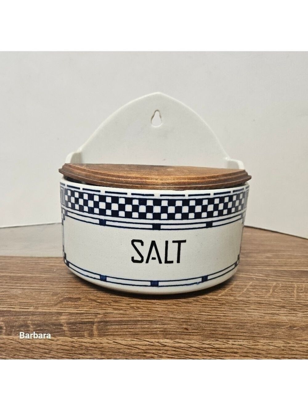 Vintage Antique 20s Czecho Slovakia "Yvonne 360" Porcelain Salt Box/Container